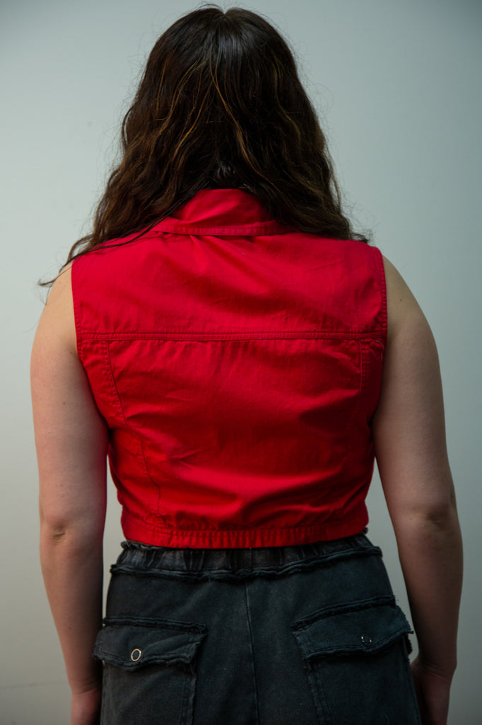 Red Cropped Vest