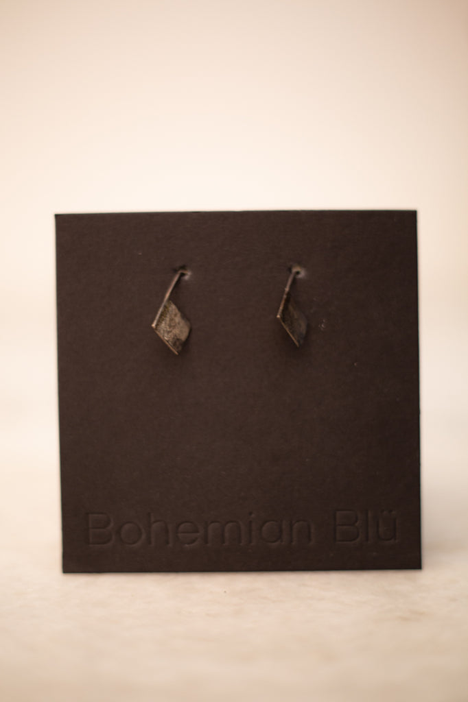 Bohemian Blu | Hanging Square Earrings