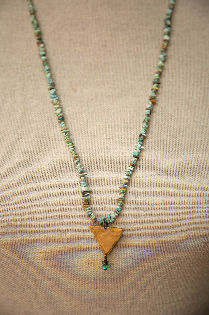 Bohemian Blu | Turquoise Stone Necklace