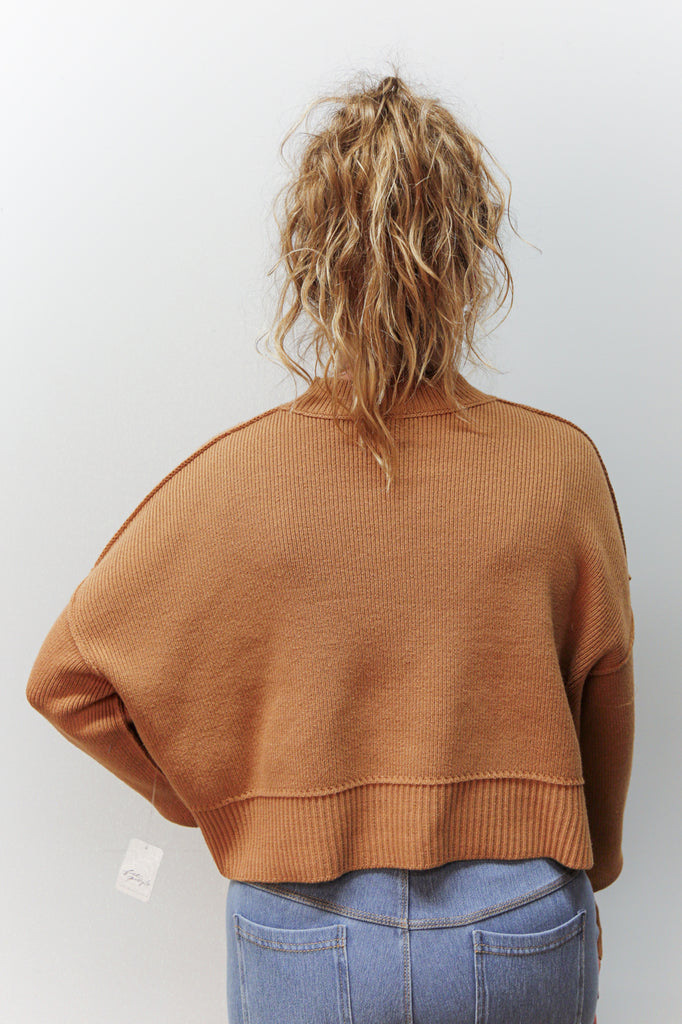 Free People | Easy Street Crop Pullover - Camel