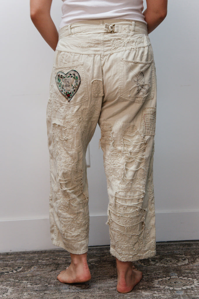 Magnolia Pearl | Embroidered Amour Miners Pants
