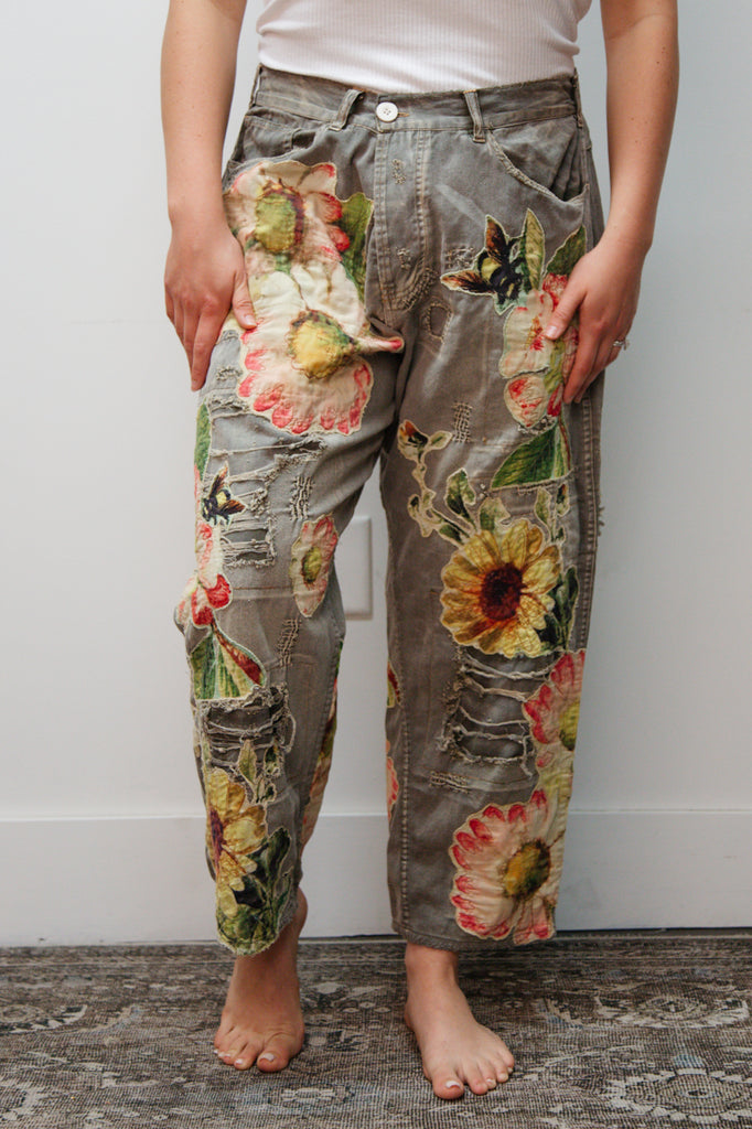 Magnolia Pearl | Miners Pants with Sunflower