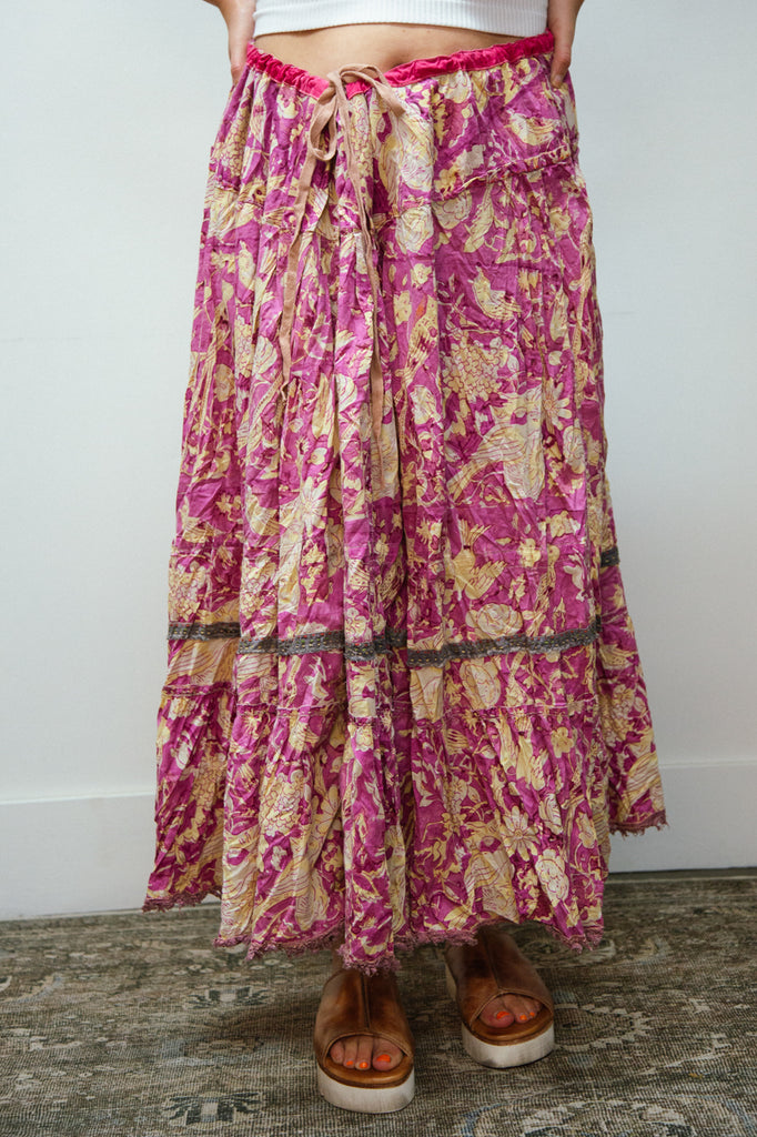 Magnolia Pearl | Nepali Peasant Skirt Wildberry