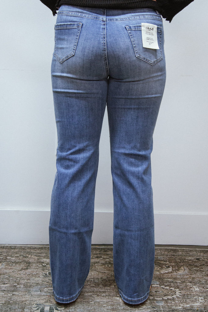 Charlie B | Straight Leg Jeans with Patches