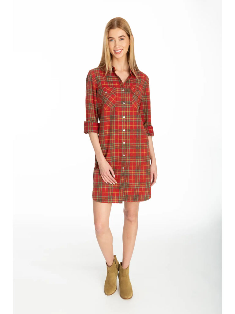 Red Flannel Dress