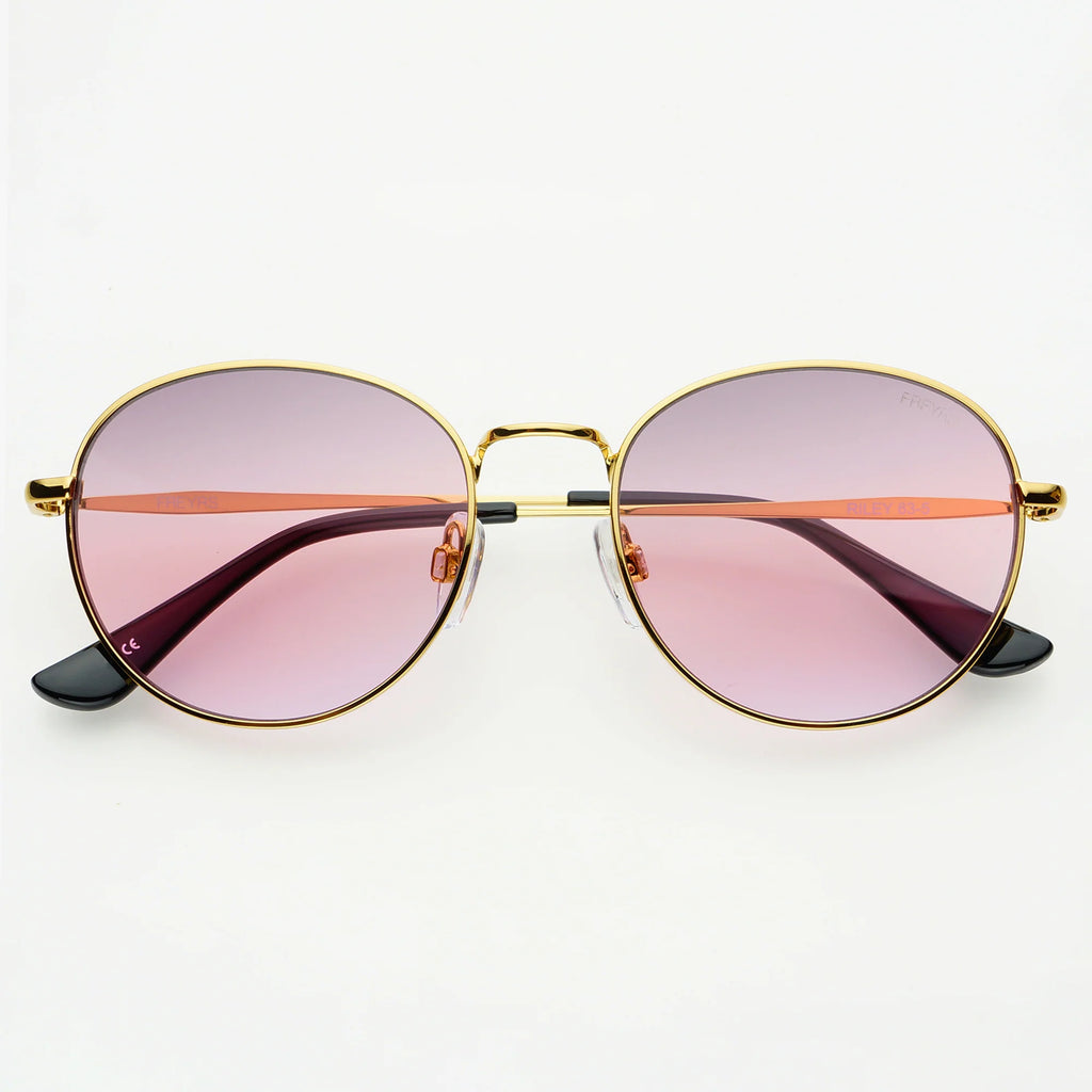 Riley Gold Blue and Pink Sunglasses