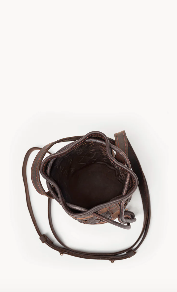 Deux Mains | Essential Mini Bucket Bag - Dark Brown