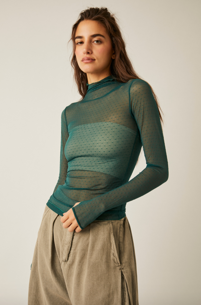 Free People | On the Dot Layering - Evergreen