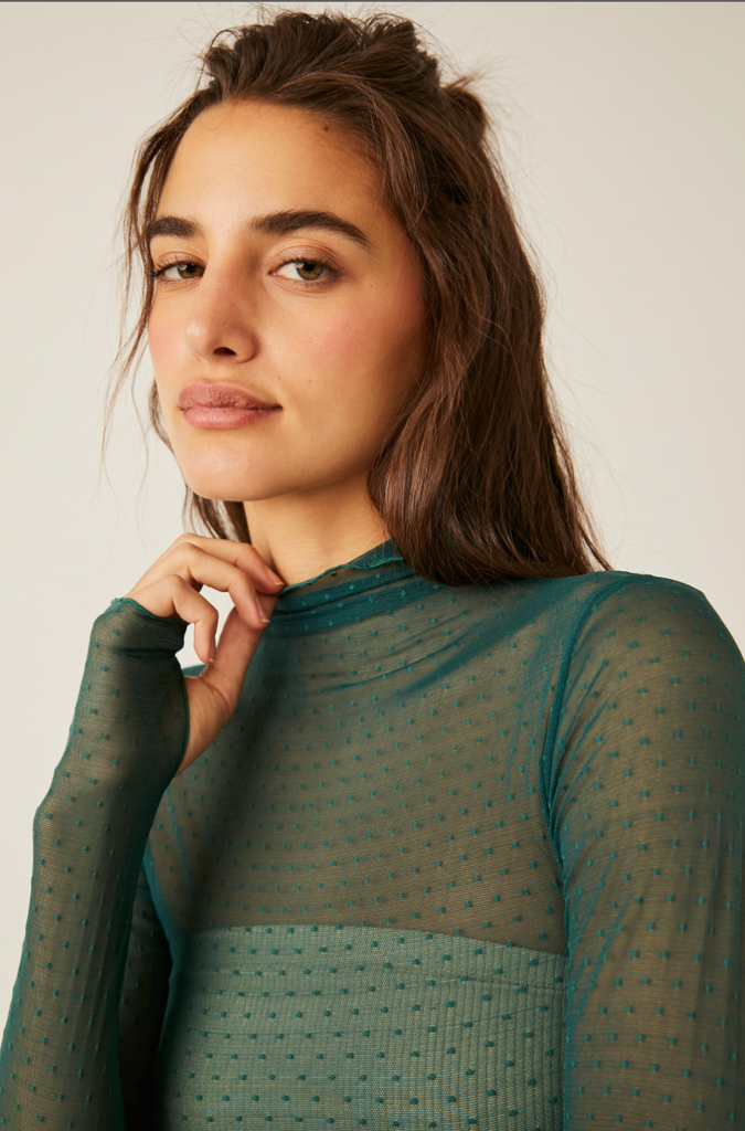 Free People | On the Dot Layering - Evergreen
