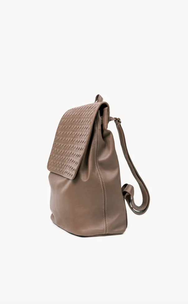 Deux Mains | Woven Backpack - Taupe
