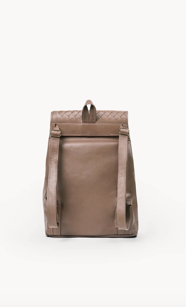 Deux Mains | Woven Backpack - Taupe