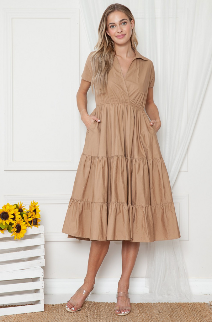 Layered Dress Brown