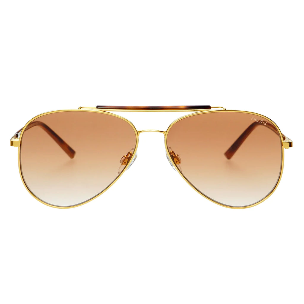 Dallas Gold/Brown Sunglasses